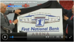 Image linking to KAIT coverage of the FNB Arena Announcement.